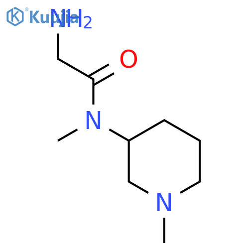 2-Amino-N-methyl-N-(1-methyl-piperidin-3-yl)-acetamide structure