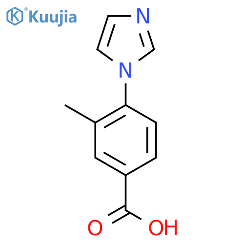 4-(1H-imidazol-1-yl)-3-methylbenzoic acid structure