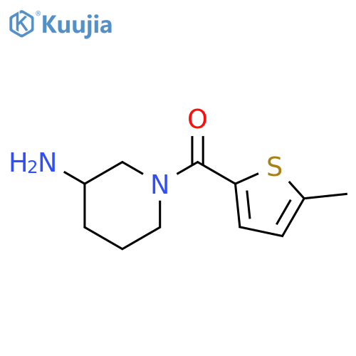 1-(5-methylthiophene-2-carbonyl)piperidin-3-amine structure