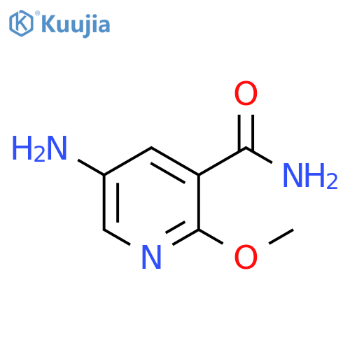 5-amino-2-methoxypyridine-3-carboxamide structure