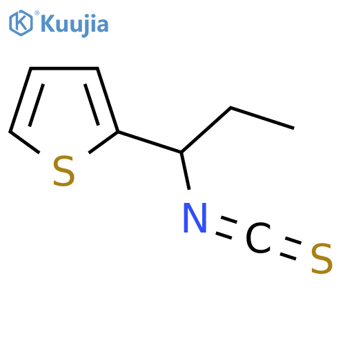 Thiophene, 2-(1-isothiocyanatopropyl)- structure