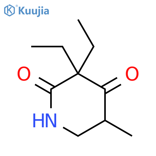 2,4-Piperidinedione,3,3-diethyl-5-methyl- structure