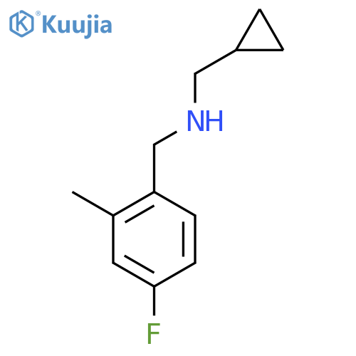 (cyclopropylmethyl)(4-fluoro-2-methylphenyl)methylamine structure