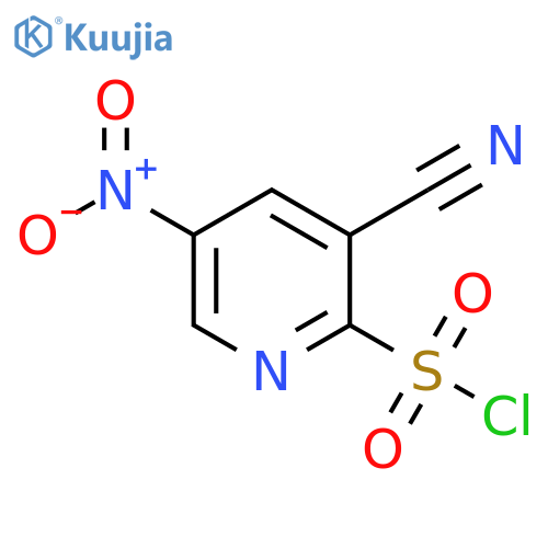 3-CYANO-5-NITROPYRIDINE-2-SULFONYL CHLORIDE structure