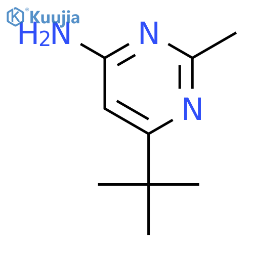 6-tert-butyl-2-methylpyrimidin-4-amine structure