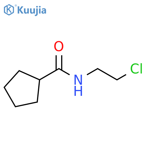 N-(2-chloroethyl)cyclopentanecarboxamide structure