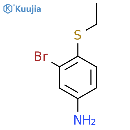 3-Bromo-4-ethylsulfanylphenylamine structure