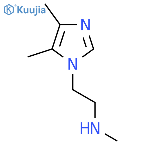 [2-(4,5-dimethyl-1H-imidazol-1-yl)ethyl](methyl)amine structure