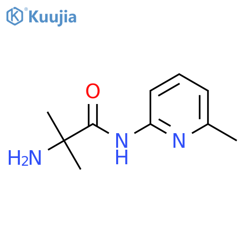 2-amino-2-methyl-N-(6-methylpyridin-2-yl)propanamide structure