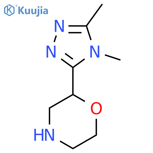 2-(dimethyl-4H-1,2,4-triazol-3-yl)morpholine structure