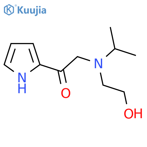 2-[(2-Hydroxy-ethyl)-isopropyl-amino]-1-(1H-pyrrol-2-yl)-ethanone structure