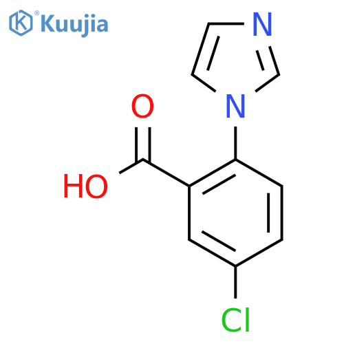 5-chloro-2-(1H-imidazol-1-yl)benzoic acid structure