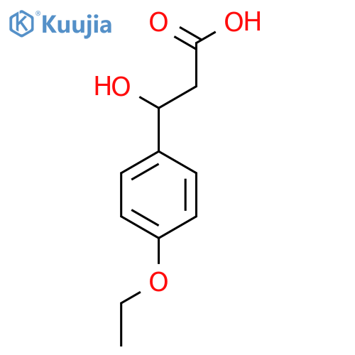 3-(4-ethoxyphenyl)-3-hydroxypropanoic acid structure