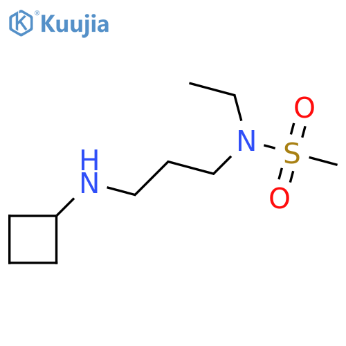 N-[3-(cyclobutylamino)propyl]-N-ethylmethanesulfonamide structure