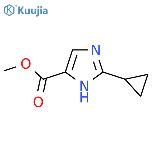 Methyl 2-cyclopropyl-1H-imidazole-4-carboxylate structure