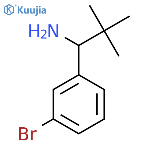 1-(3-Bromophenyl)-2,2-dimethylpropan-1-amine structure