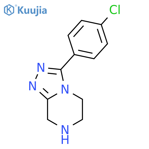 3-(4-chlorophenyl)-5H,6H,7H,8H-1,2,4triazolo4,3-apyrazine structure