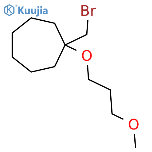 1-(bromomethyl)-1-(3-methoxypropoxy)cycloheptane structure