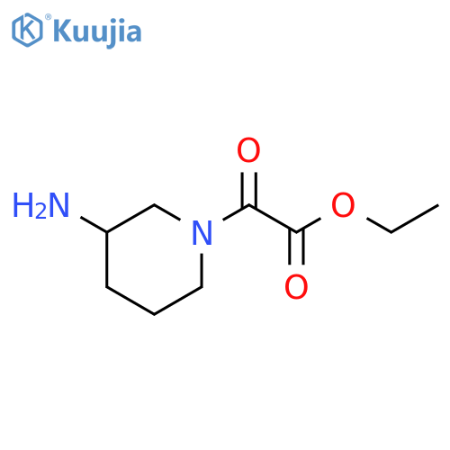Ethyl 2-(3-amino-1-piperidyl)-2-oxo-acetate hydrochloride structure