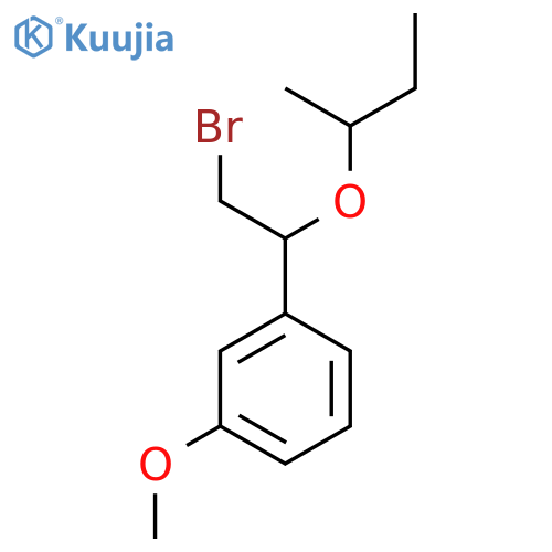 1-2-bromo-1-(butan-2-yloxy)ethyl-3-methoxybenzene structure