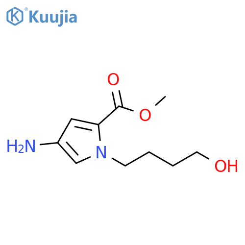 methyl 4-amino-1-(4-hydroxybutyl)-1H-pyrrole-2-carboxylate structure