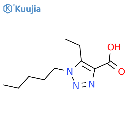 5-ethyl-1-pentyl-1H-1,2,3-triazole-4-carboxylic acid structure