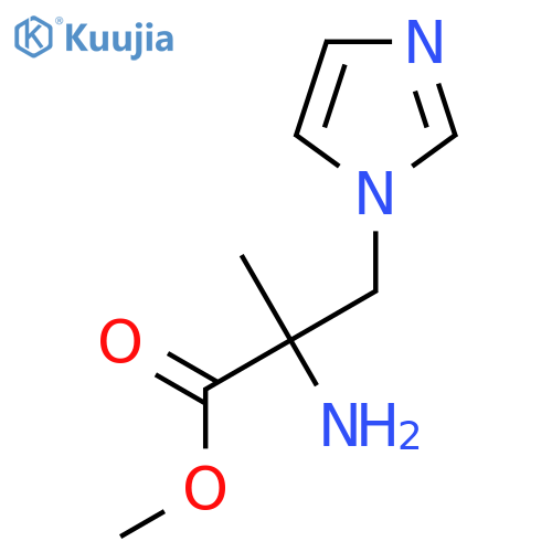 Methyl 2-amino-3-(1h-imidazol-1-yl)-2-methylpropanoate structure