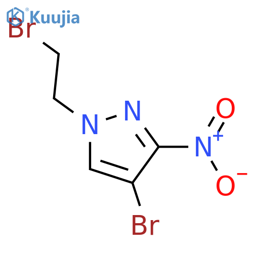 4-bromo-1-(2-bromoethyl)-3-nitro-1H-pyrazole structure