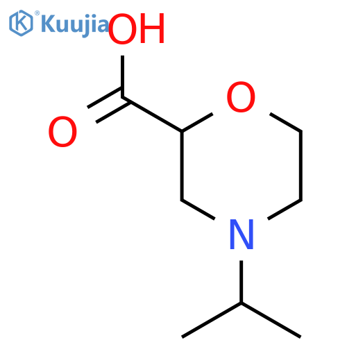 4-(Propan-2-yl)morpholine-2-carboxylic acid structure