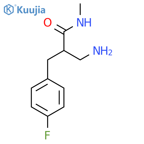 3-amino-2-(4-fluorophenyl)methyl-N-methylpropanamide structure
