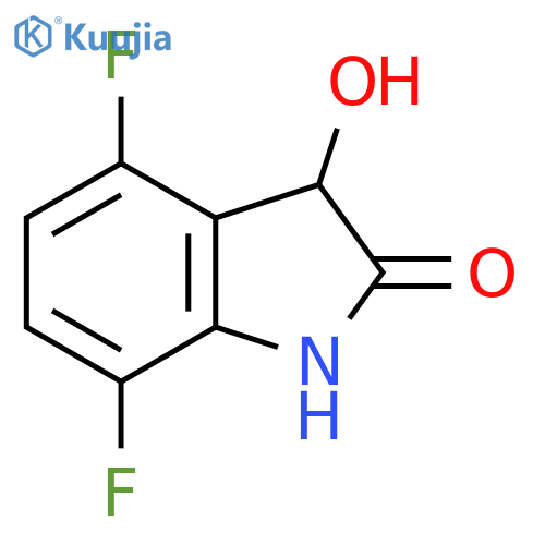 4,7-Difluoro-3-hydroxy-2,3-dihydro-1H-indol-2-one structure