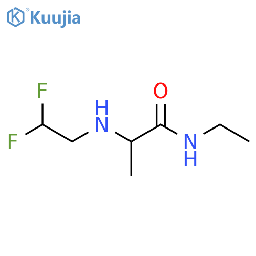 2-(2,2-difluoroethyl)amino-N-ethylpropanamide structure