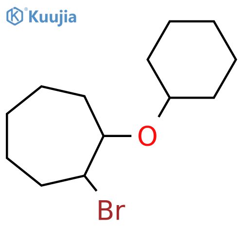 1-bromo-2-(cyclohexyloxy)cycloheptane structure