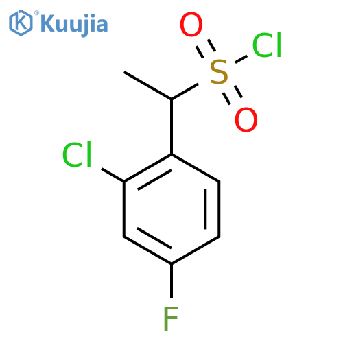 1-(2-Chloro-4-fluorophenyl)ethanesulfonyl chloride structure
