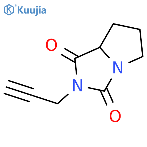 1H-Pyrrolo[1,2-c]imidazole-1,3(2H)-dione,tetrahydro-2-(2-propyn-1-yl)- structure