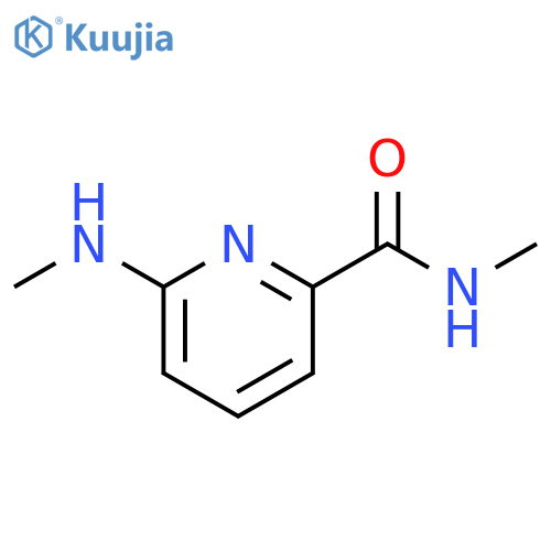 N-methyl-6-(methylamino)pyridine-2-carboxamide structure