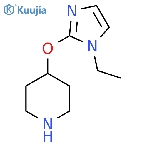 4-(1-ethyl-1H-imidazol-2-yl)oxypiperidine structure