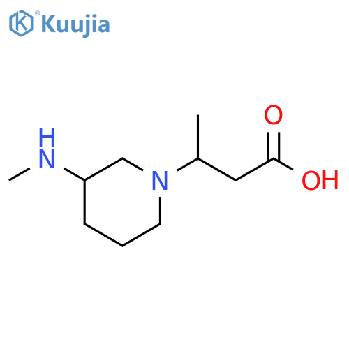 3-3-(methylamino)piperidin-1-ylbutanoic acid structure