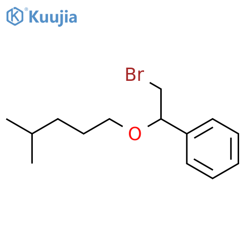 {2-bromo-1-(4-methylpentyl)oxyethyl}benzene structure