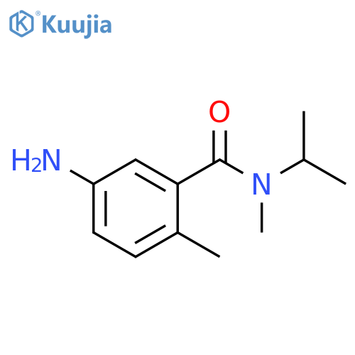 5-amino-N,2-dimethyl-N-(propan-2-yl)benzamide structure