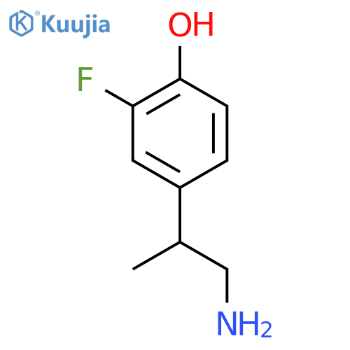 4-(1-aminopropan-2-yl)-2-fluorophenol structure