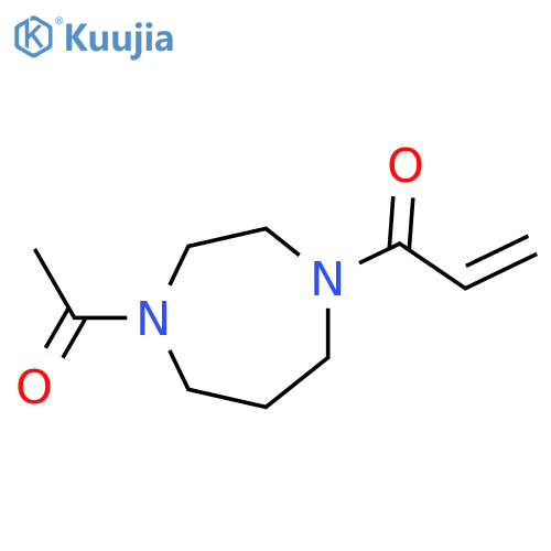 1-(4-acetyl-1,4-diazepan-1-yl)prop-2-en-1-one structure