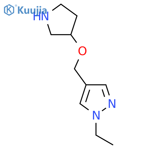 1-ethyl-4-(pyrrolidin-3-yloxy)methyl-1H-pyrazole structure
