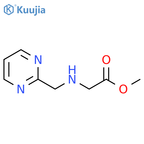 Methyl 2-{[(pyrimidin-2-yl)methyl]amino}acetate structure
