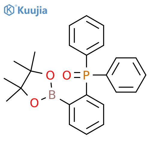Diphenyl(2-(4,4,5,5-tetramethyl-1,3,2-dioxaborolan-2-yl)phenyl)phosphine oxide structure