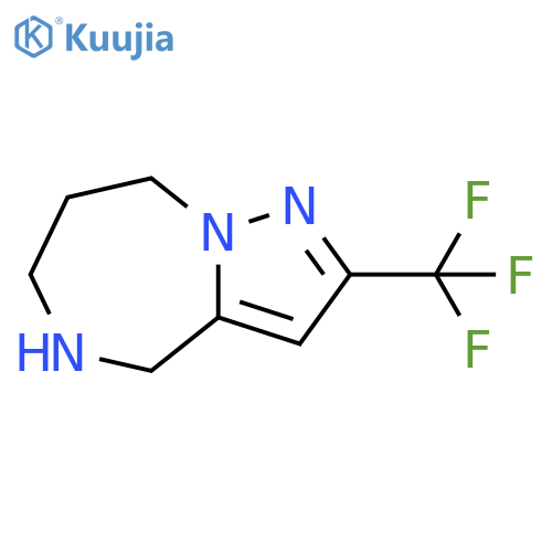 2-(trifluoromethyl)-5,6,7,8-tetrahydro-4H-pyrazolo[1,5-a][1,4]diazepine structure
