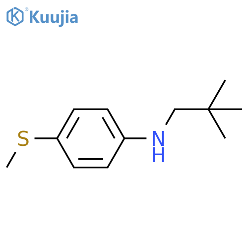 N-(2,2-dimethylpropyl)-4-(methylsulfanyl)aniline structure