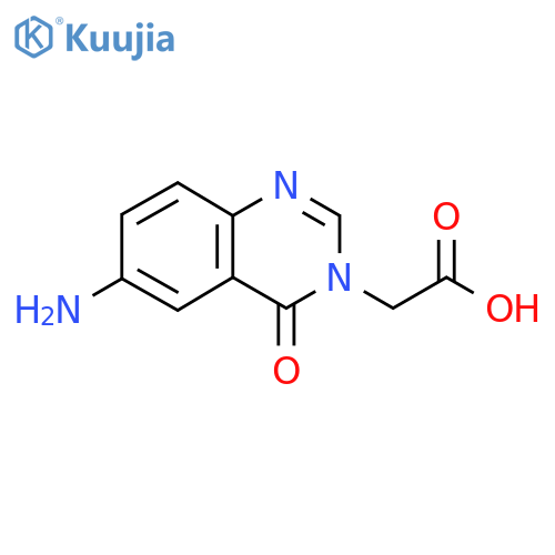 2-(6-amino-4-oxo-3,4-dihydroquinazolin-3-yl)acetic acid structure