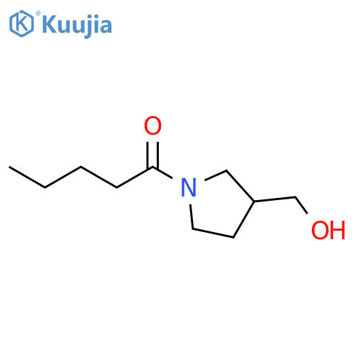 1-(3-(hydroxymethyl)pyrrolidin-1-yl)pentan-1-one structure