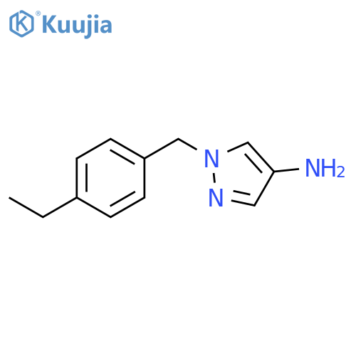 1-[(4-Ethylphenyl)methyl]-1H-pyrazol-4-amine structure